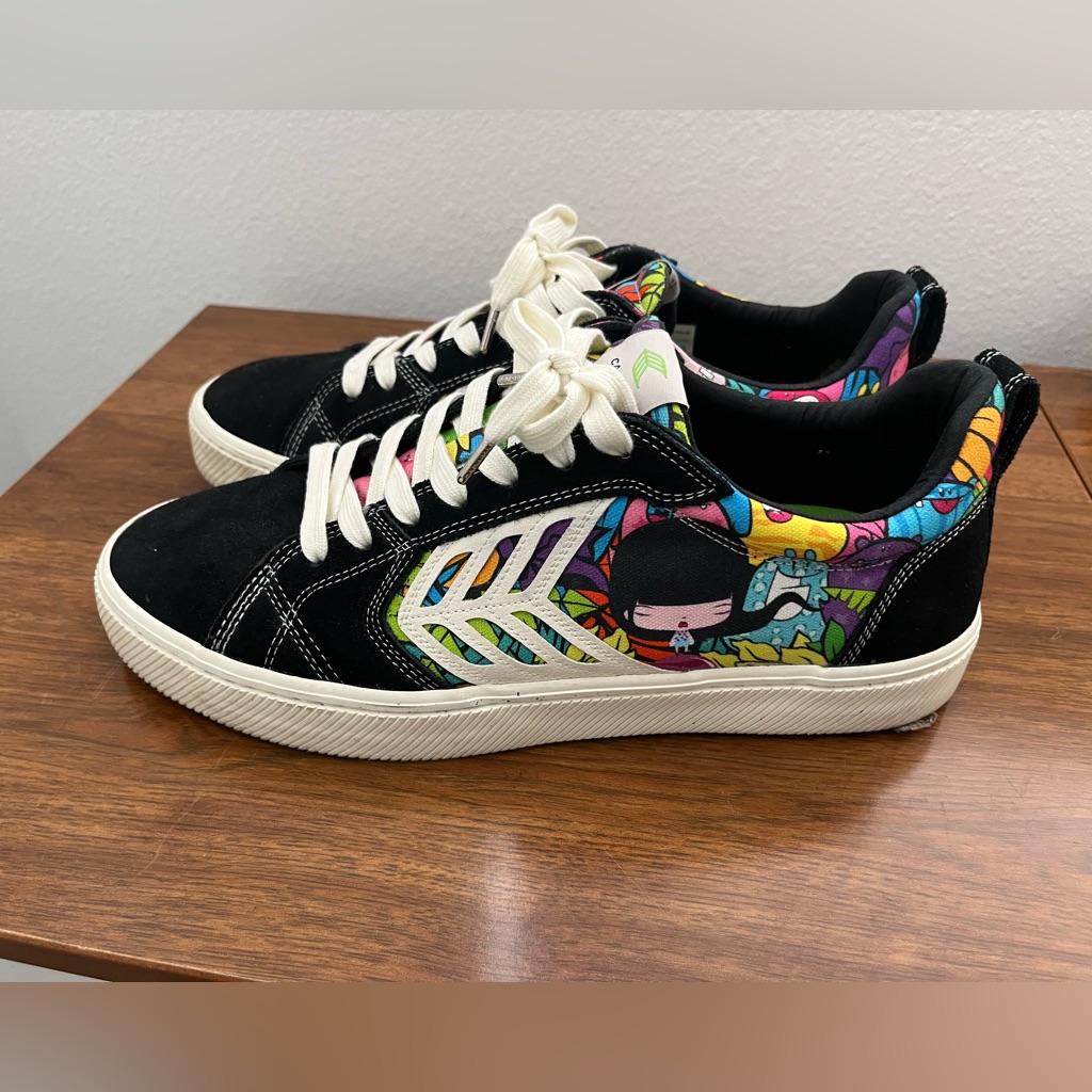 Cariuma Catiba Pro Black Suede Sneakers Colab